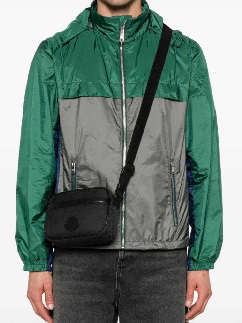MONCLER Tech Logo-Jacquard Messenger Bag